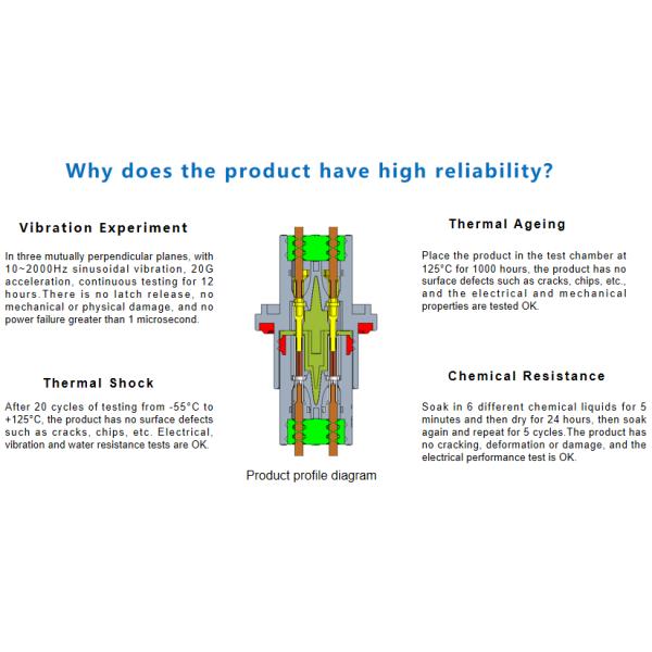 8 Pin Circular Male Energy Storage Signal Connector UL1977 Waterproof