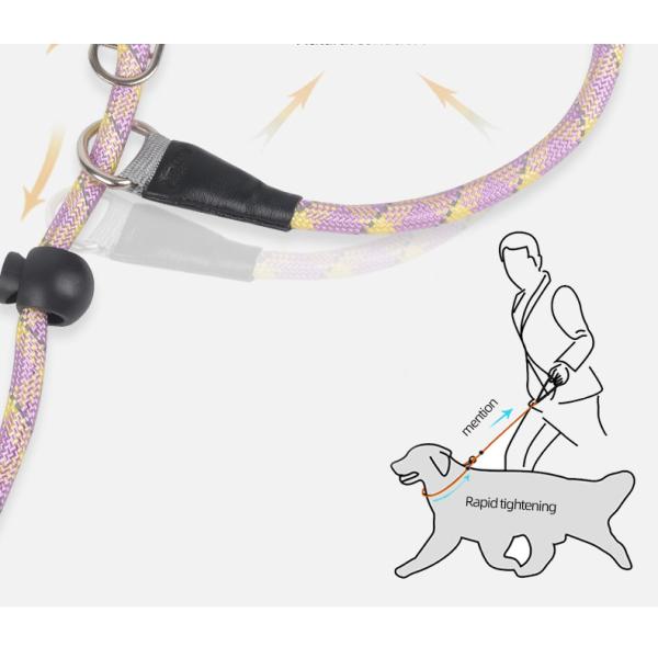 Pet Explosion-Proof P Chain Leash Dog Reflective Breathable No Hand-Tightening Integrated Dog Leash