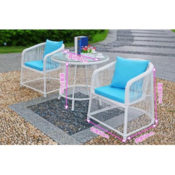 Leisure Aluminium Outdoor Garden wicker chair PE Rattan chair patio Backyard table and chairs
