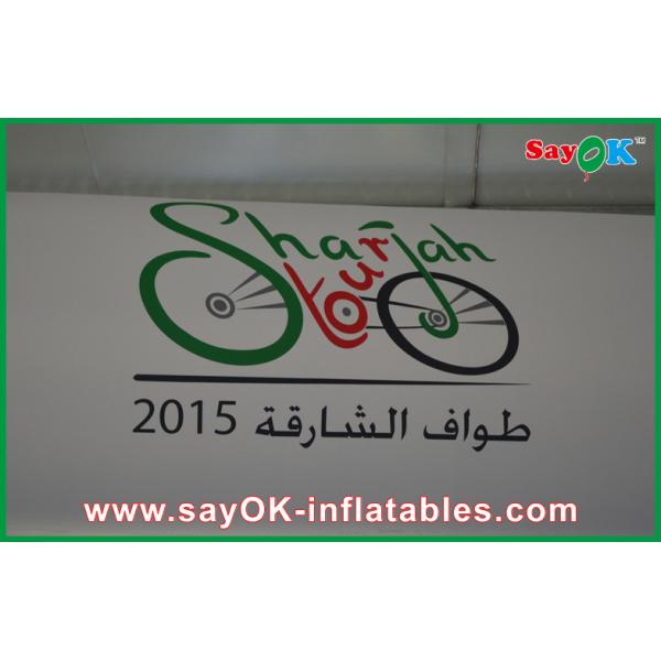 Inflatable Finish Arch Durable White Blue Red 6x3m Inflatable Start Finish Arch With Printing Logo