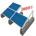 Complete Ballasted Solar Mounting Systems Structure Aluminum Solar Panel Frame