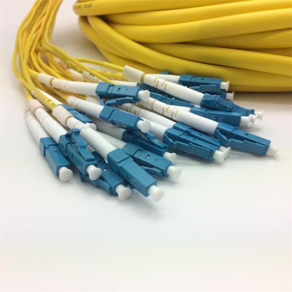 SM 9/125 G652D (OS2) LSZH 12 Fibers LC/UPC-LC/UPC Fibre Optic Breakout Cables 1M