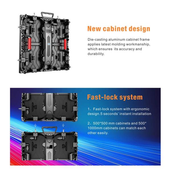 3840Hz refresh rate Events Show Rental P2.5 LED Display Panel P3 P4 P5 indoor video wall