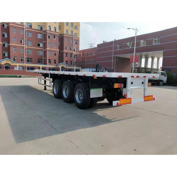 Truck Trailer 3 axles flatbed semi-trailer platform 40ft 48ft for container transport