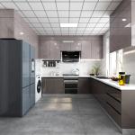 Waterproof Complete Kitchen Cabinet with Modern Design and Lacquer Surface