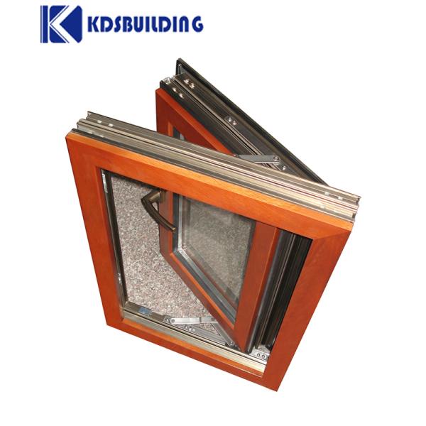 KDSBuilding American style aluminium clad wood window top sales wangli casement windows