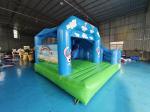 PVC Tarpaulin Inflatable Bounce House With Slide Blue Sky Inflatable Combo For