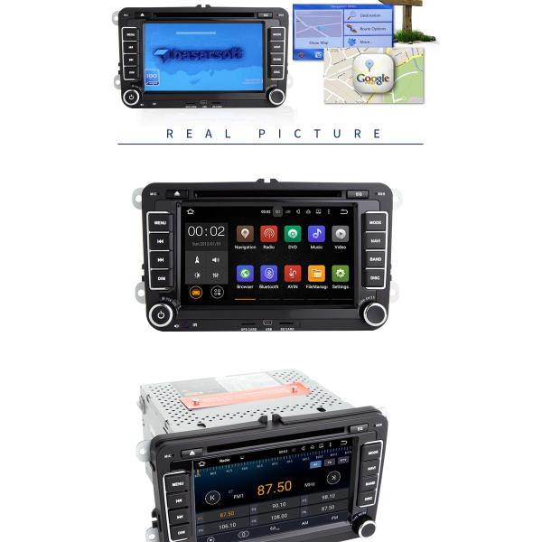 With Steering Wheel Control Vw Jetta Dvd Player , Android 7.1 In Dash Car Dvd Player