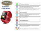 Cheap price of smart watch phone u8 plus smart watch android wear