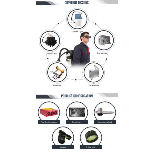 200W Fiber Laser Cleaning System , User - Friendly Laser Rust Removal Equipment