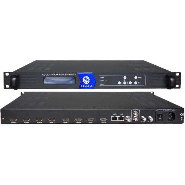 8 Ch HDMI To RF HD Encoder Modulator For Free Digital TV System COL5011U