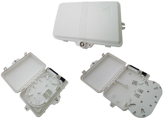 Wall Mount Fiber Optic Outdoor Terminal Box 4 Cores Enclosures for Cables