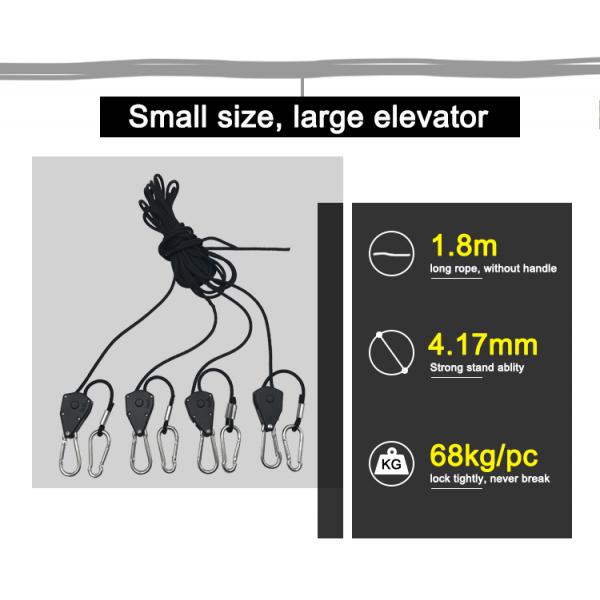 Garden LED Grow Light Accessories Grow Light Hangers Hook Rope 1/4" Size