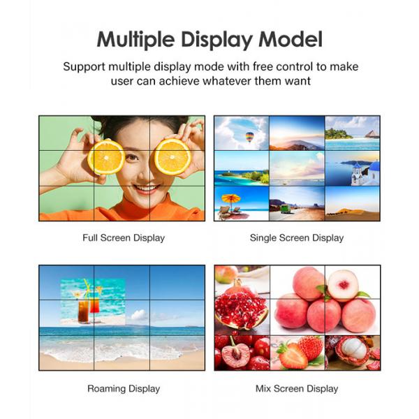 55 Inch Ultra Narrow LCD Video Wall For Advertising Interactive Video Wall