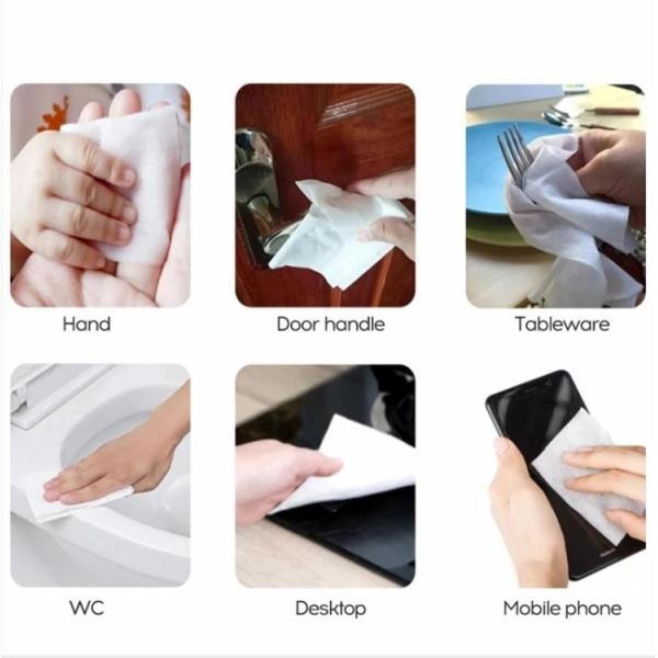 Anti-Bacterial Disposable Sanitizing Cleaning 75% Ethanol Disinfecting Wet Wipes