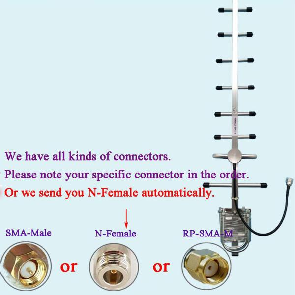 868MHz 960Mhz outdoor yagi antenna N female GSM 900Mhz repeater tower 5elements yagi base antenna