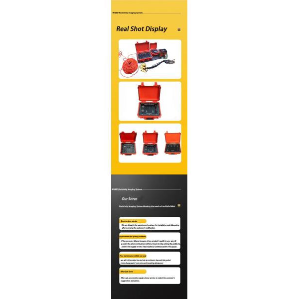 Geophysical Resistivity Survey Equipment And 2D Resistivity Meter For Underground Water