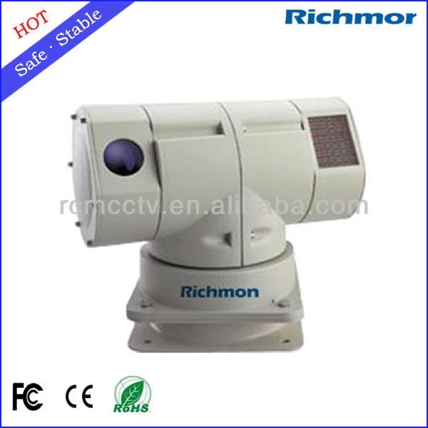 Outdoor Waterproof High Speed Rotate Car Thermal Camera With 4 Channel PTZ Controller