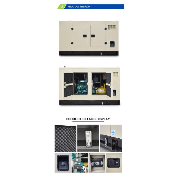 Super Silent Diesel Generator Set With Soundproof And Weather Proof Canopy