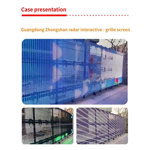 LED Grille Screen Huge Curtain Frameless SMD2020 For Window Advertising