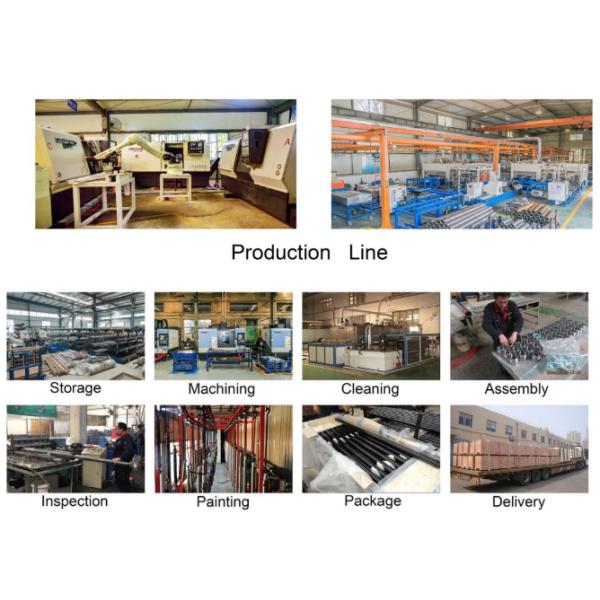 Anti Rust Painting Single Acting Telescopic Hydraulic Cylinders For Truck / Trailers