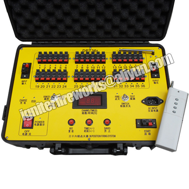 China 300m 36cues Wireless Remote Fireworks Machine For Bar wholesale