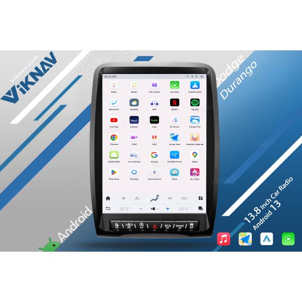 VIKNAV 13.8 inch Car Radio For Dodge Durango 2014-2016 Replacement Wireless Carplay Unit Custom