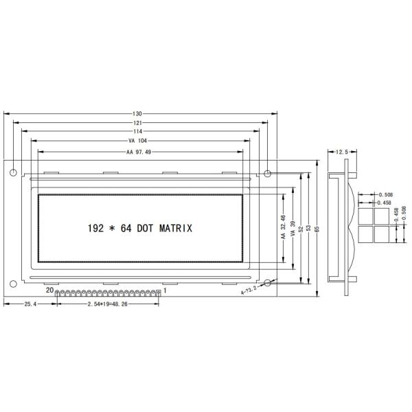 TN STN FSTN Positive 3.3V COG DOT Matrix Alphanumeric Display LCD Module