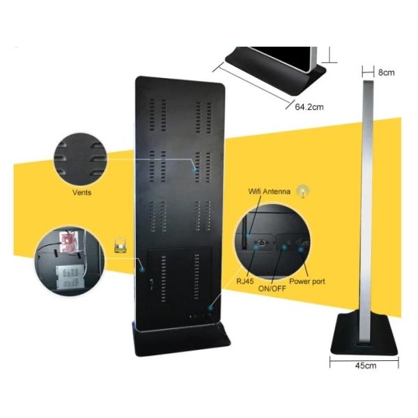 All In One Lcd Touch Screen Kiosk 43 Inch For Mall Wayfinding Floor Standing Type
