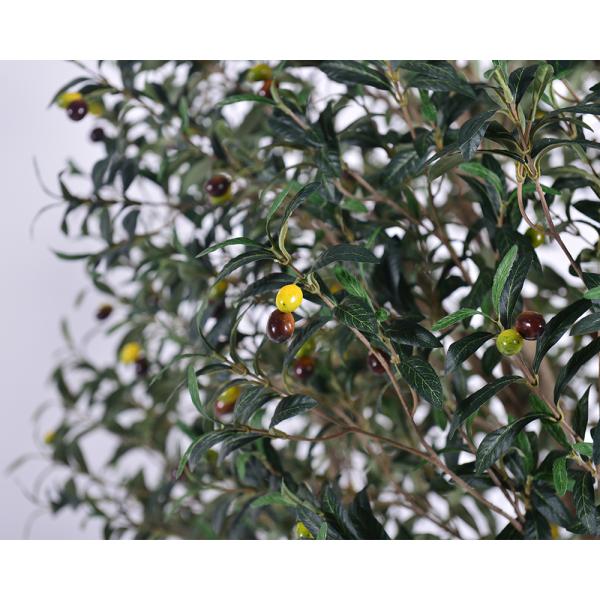 UV Resistant Fake Plant 2.5m tall faux potted olive tree In Planter for Indoor House Plants & Tall Floor Decor