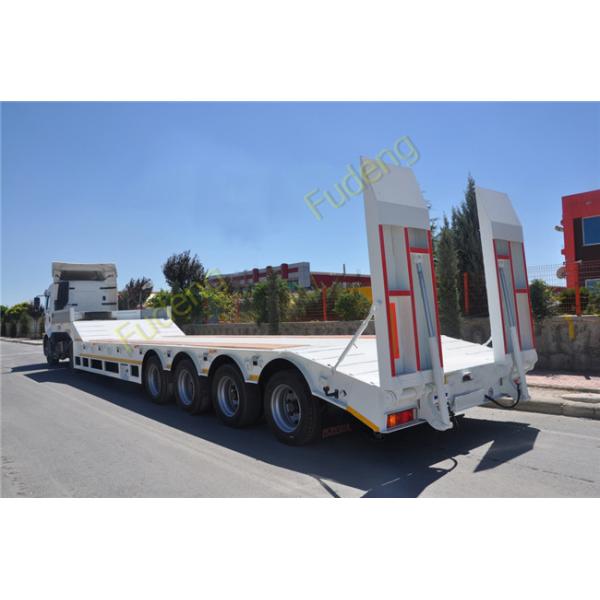 Heavy Duty Semi Lowboy Trailer , Multi Axles Low Loader Semi Trailer