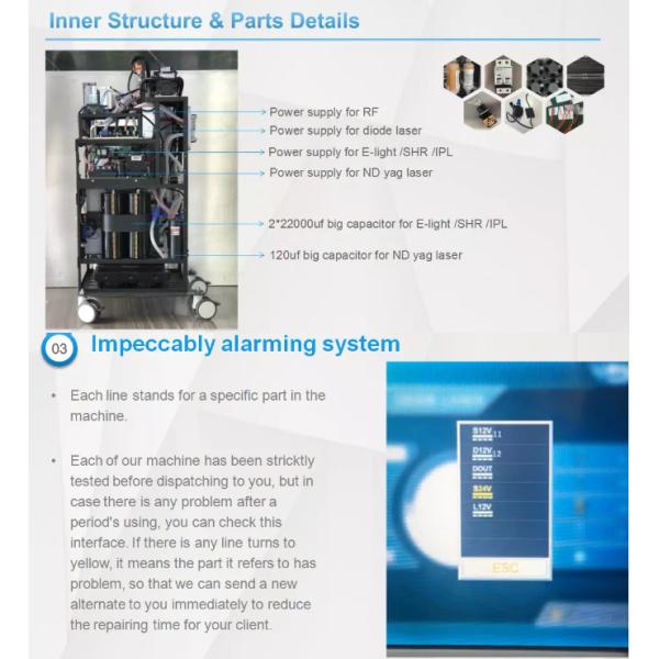 Long Pulse Ipl Shr Hair Loss Laser Machine High Efficiency 1 Year Warranty