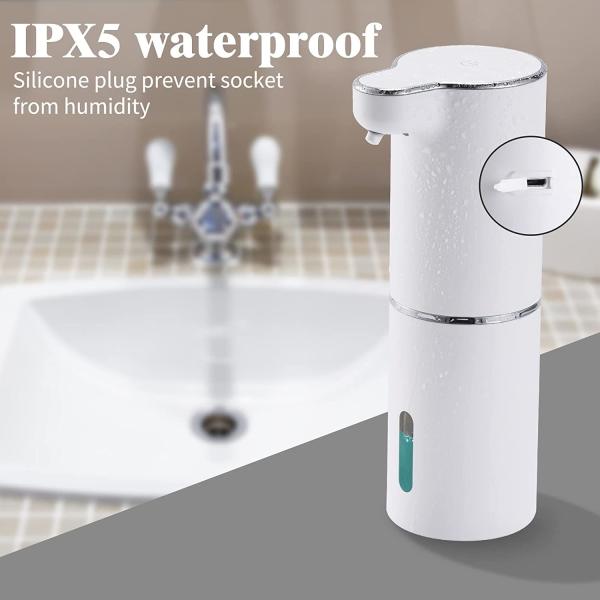 10oz Touchless Automatic Rechargeable Soap Dispenser With Adjustable Volume Control