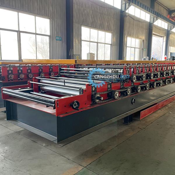 Automatically PLC Control Steel Profile Double Layer Roofing Sheet Roll Forming Machine
