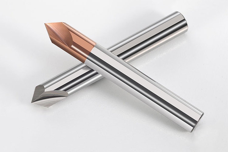 Tungsten Carbide End Mill with 55-Degree Straight Groove and nACo4 Coating for CNC Machining Centers