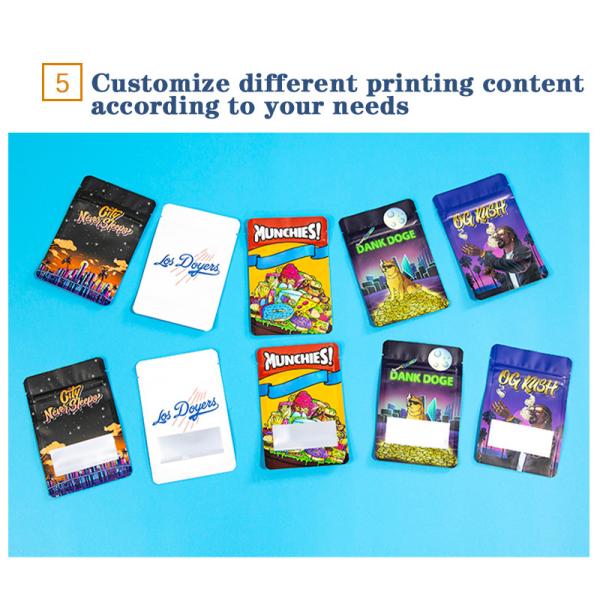 Customizable Recycled Zippered Bags For Sustainable Food Packaging