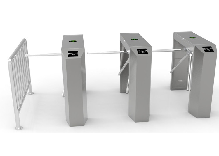 China Biometric SUS304 Three Arms Counter Turnstile 50CM Arm wholesale