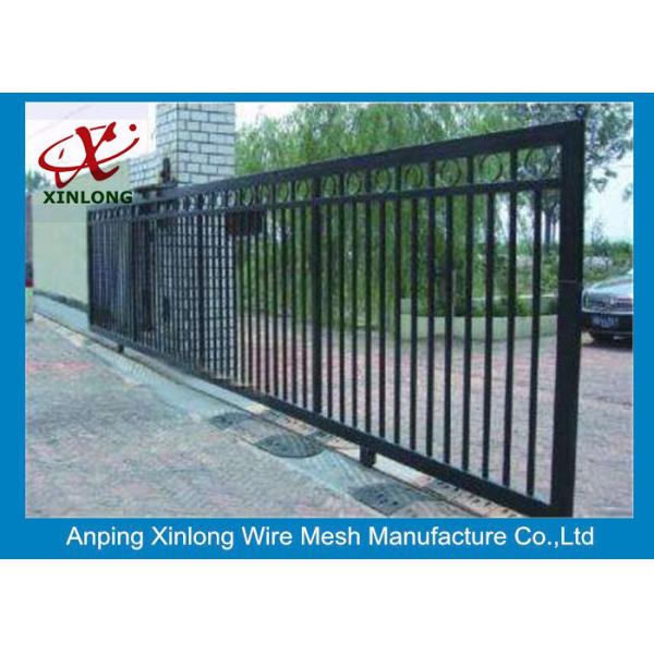 Professional Automatic Sliding Gates Galvanized Pipe Material 1m Height