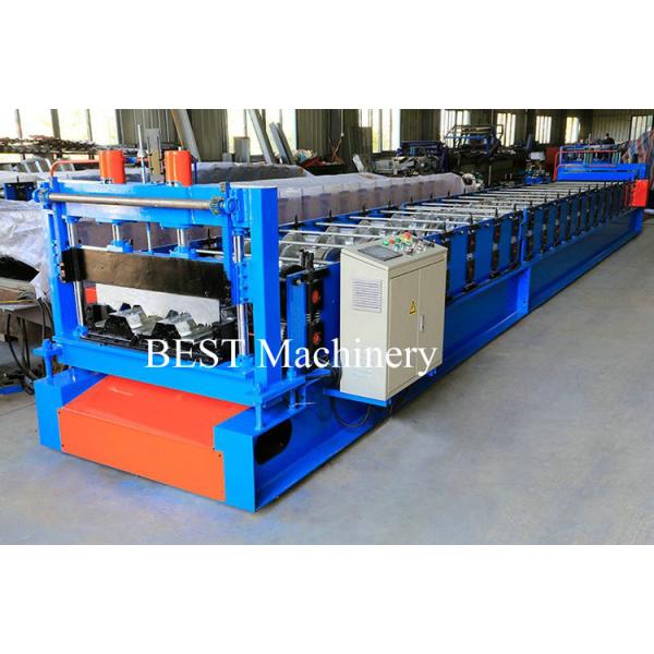 Metal Sheet Floor Decking Roofing Roll Forming Machines with Embossing Rollers Design