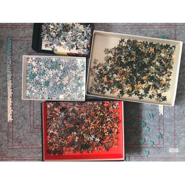 250gsm DIY Jigsaw Puzzles OPP 1000 Pieces Block Customized Children Puzzle Games 15kgs