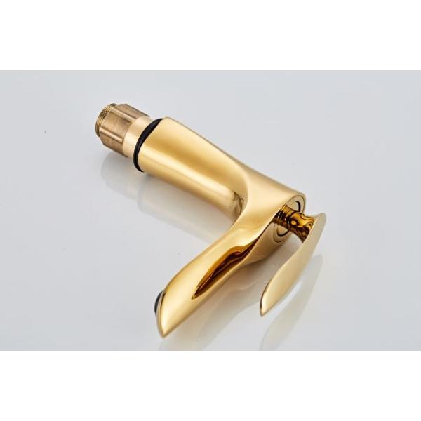 Luxurious Brass Golden Hotel Below Counter Basin Facucet