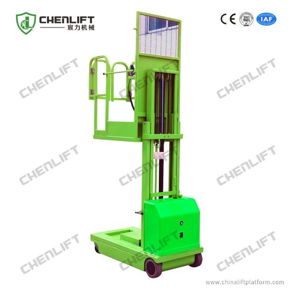 4.5m Aerial Order Picker Equipment Full Electric Automatic Model Self Propelled
