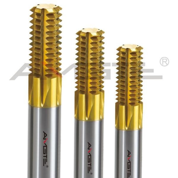 NPT CNC Thread Milling Bit TiN Coating Right Hand End Mill 1/2 Inch