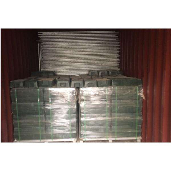 7 Ft Height Temporary Construction Site Fencing Hot Dipped Galvanized With Chain Link Mesh