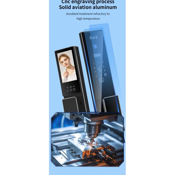 Intelligent CNC Process Smart Door Lock Fingerprint Card Face Smart Lock