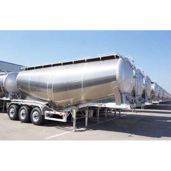 4 Axle Lime Powder 30cbm Aluminum Cement Tanker Trailer