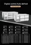 Under Counter Table 2-Drawer Refrigerator Commercial Kitchen Equipment