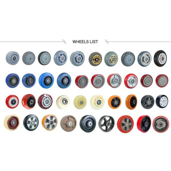 Trolley Furniture Swivel Caster Wheel with 32mm Thickness TPR Soft Grey Rubber Plate