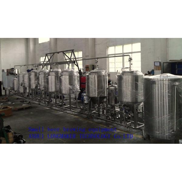 SS316L Small Beer Production Line 1500L Automatic Beer Brewing Machine