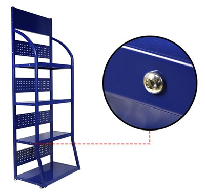Metal Supermarket Display Racks Easy To Assemble And Saving Space